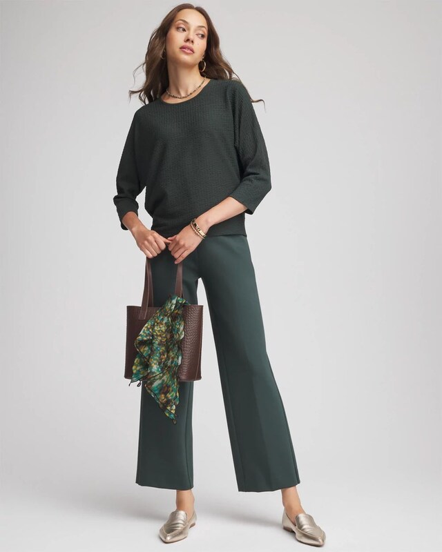 Textured Tapered-Hem Top - image 2